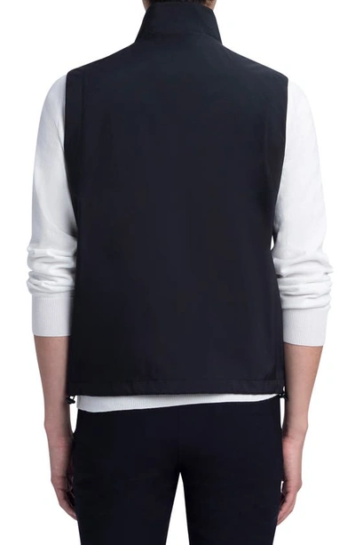 Shop Bugatchi Water Resistant Vest In Black