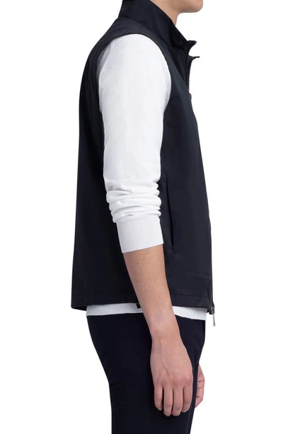 Shop Bugatchi Water Resistant Vest In Black