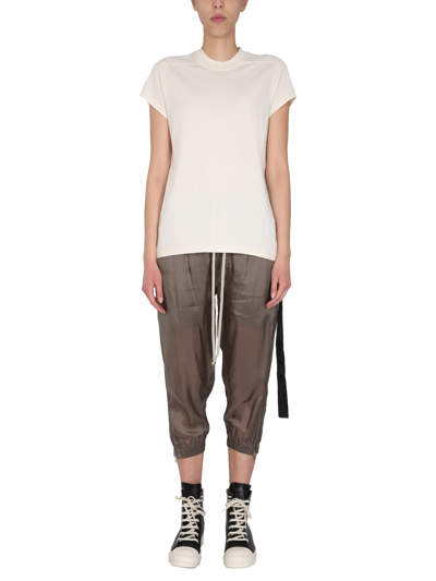Shop Rick Owens Drkshdw Small Level T-shirt In White