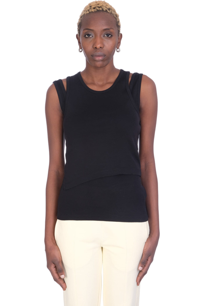 Shop Helmut Lang Tank Top In Black Cotton