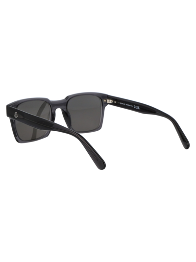 Shop Moncler Ml0210 Sunglasses In 01d Black