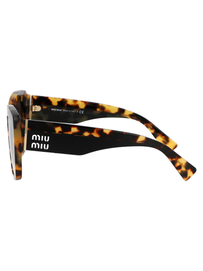 Shop Miu Miu 0mu 04ws Sunglasses In 7s00a7 Light Havana