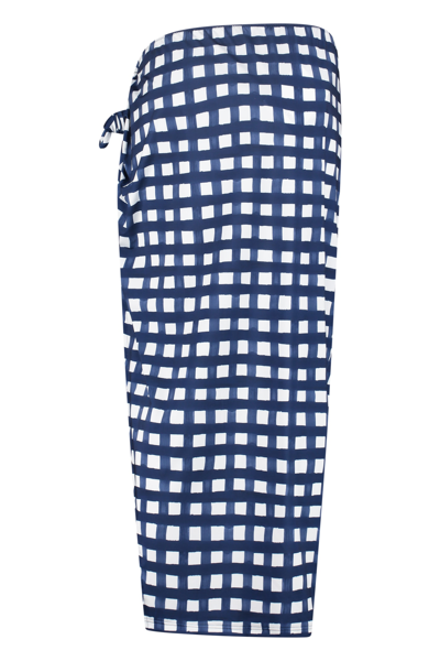 Shop Jacquemus Nodi Sarong Skirt In Blue