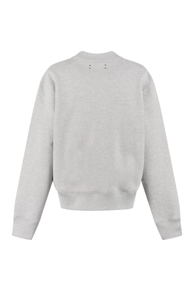 Shop Amiri Logo Sweatshirt In Grey
