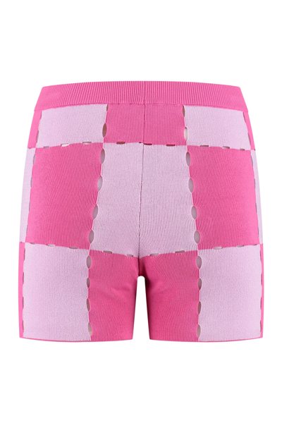 Shop Jacquemus Gelato Knitted Shorts In Multicolor