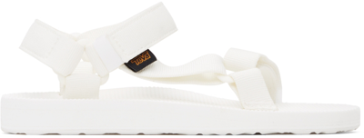 Shop Teva White Universal Sandals In Bright White