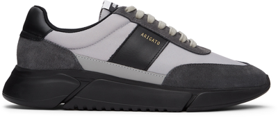 Shop Axel Arigato Grey & Black Genesis Vintage Sneakers In Black/grey