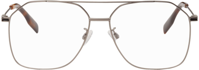 Shop Mcq By Alexander Mcqueen Tortoiseshell Geometrical Sunglasses In 002 Light Ruthenium