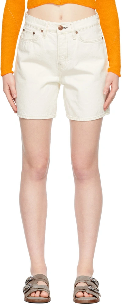 Shop Rag & Bone Off-white Maya Shorts In Ecru