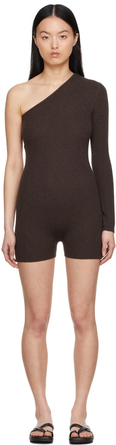 Lisa Yang Ssense Exclusive Brown Aiya Jumpsuit In Chocolate