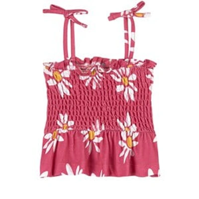 Shop Oii Tank Top Smock Daisy Beetroot Gots In Pink