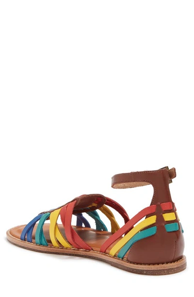 Shop Soludos Jenni Woven Leather Sandal In Rainbow Multi Leather