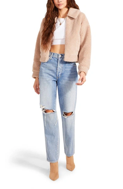 Bb Dakota By Steve Madden Teddy To Go Wubby Jacket In Light Tan ModeSens