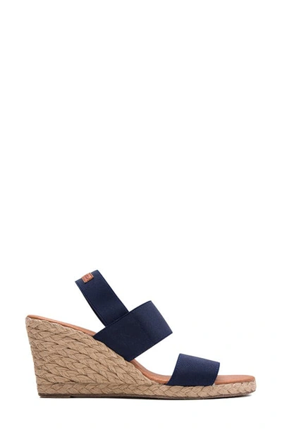 Shop Andre Assous Allison Espadrille Wedge Sandal In Navy