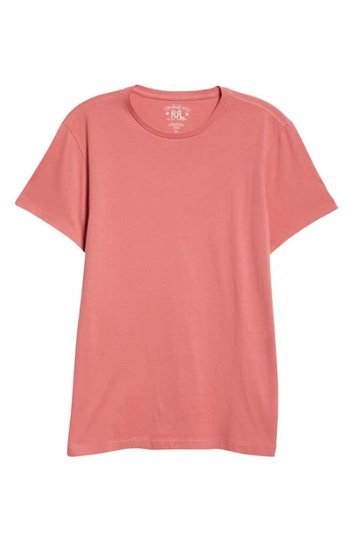 Shop Double Rl Crewneck T-shirt In Coral