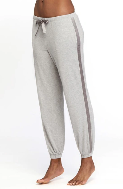 Shop Montelle Intimates Lounge Top & Joggers Set In Heather Grey