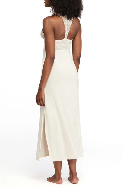 Shop Montelle Intimates Lace Trim Bridal Nightgown In Swan