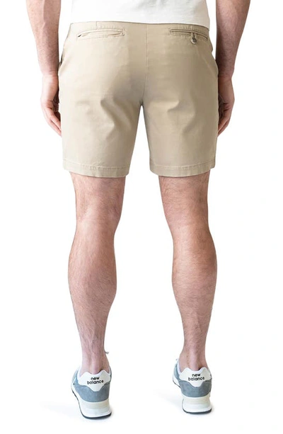 Devil-dog Dungarees Performance Twill Chino Shorts In Rugged Tan