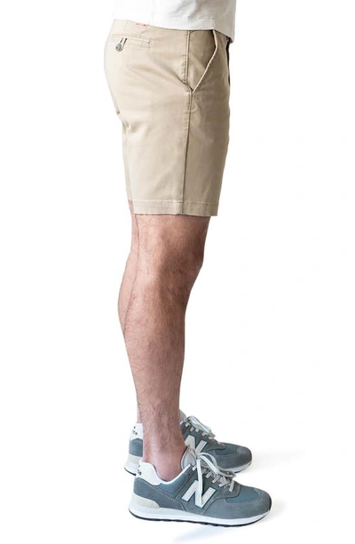 Devil-dog Dungarees Performance Twill Chino Shorts In Rugged Tan