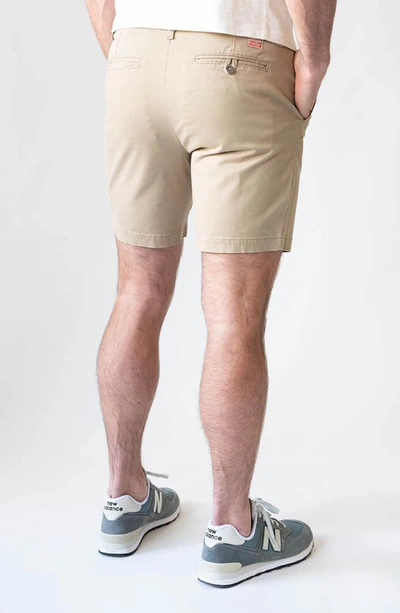 Devil-dog Dungarees Performance Twill Chino Shorts In Rugged Tan