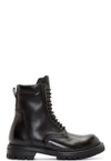 RICK OWENS Black Goodyear Flex Combat Boots