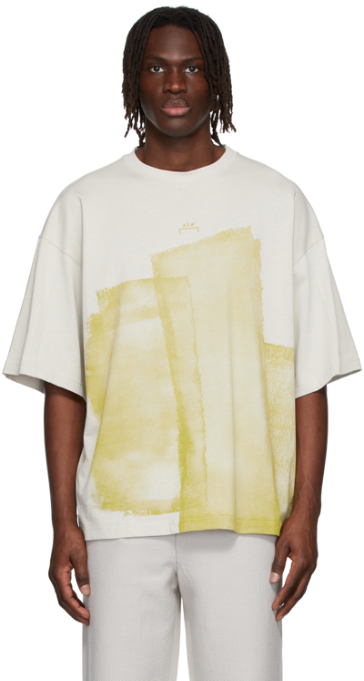 Shop A-cold-wall* Beige Collage T-shirt In Bone
