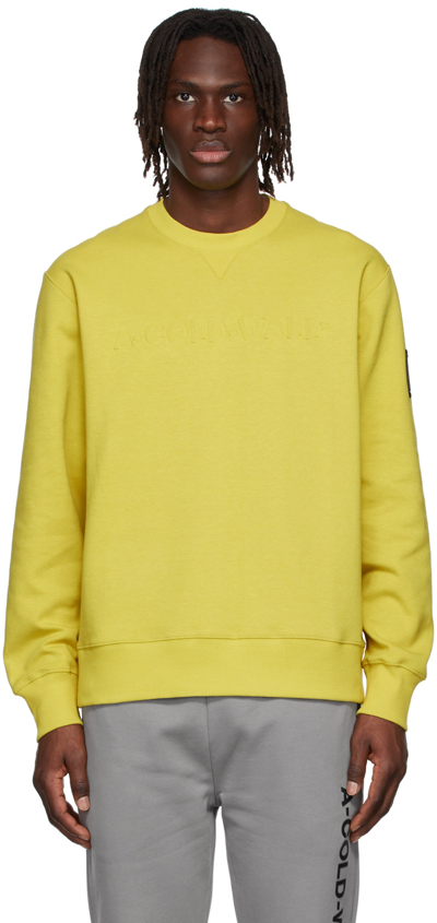 Shop A-cold-wall* Yellow Cotton Sweatshirt In Cadmium