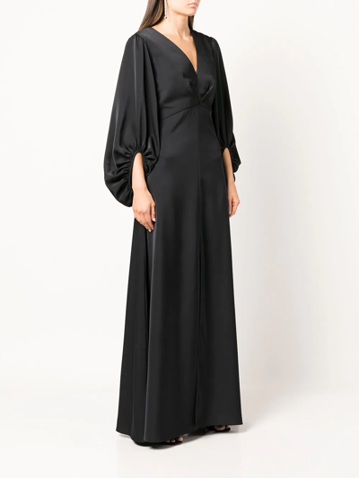 Shop Sachin & Babi Jenny Long-sleeve Dress In Black