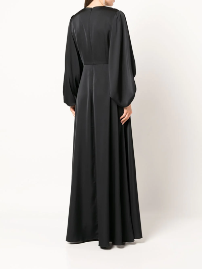 Shop Sachin & Babi Jenny Long-sleeve Dress In Black