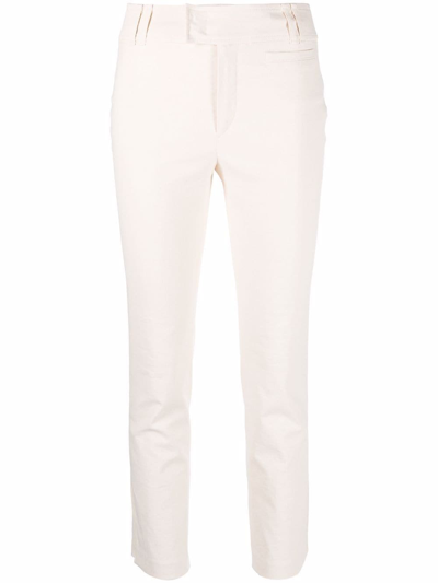 Shop Isabel Marant White Mid Rise Straight Pants