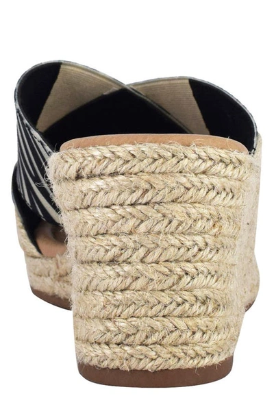 Shop Impo Normi Crisscross Espadrille Platform Wedge Sandal In Ivory/ Black