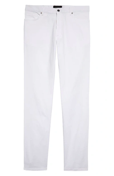 Shop Zegna Stretch Cotton Five-pocket Pants In Wht Sld