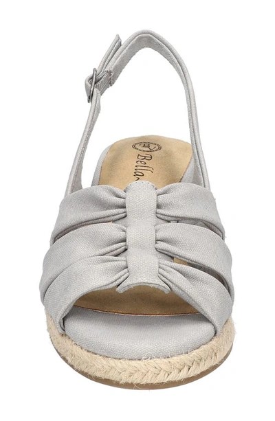 Shop Bella Vita Cheerful Espadrille Wedge Sandal In Grey