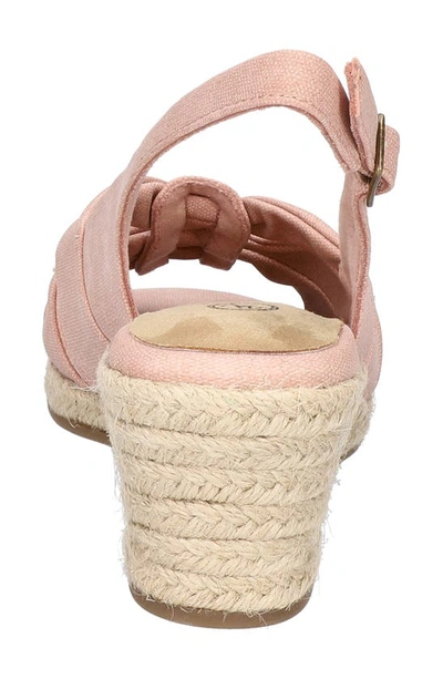 Shop Bella Vita Cheerful Espadrille Wedge Sandal In Blush