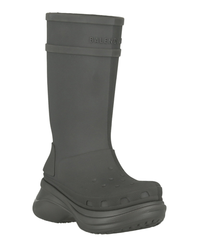 Shop Balenciaga Womens Crocs Boot In Grey
