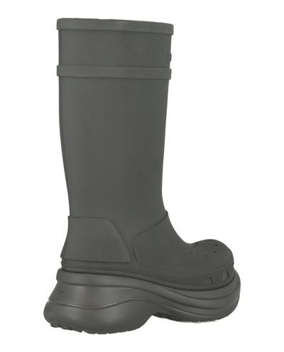 Shop Balenciaga Womens Crocs Boot In Grey
