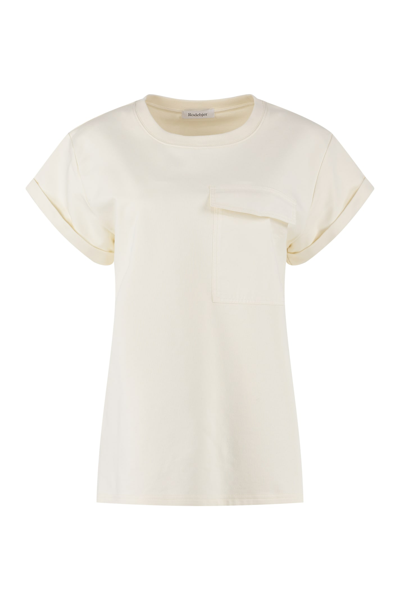 Shop Rodebjer Nora Cotton T-shirt In Panna