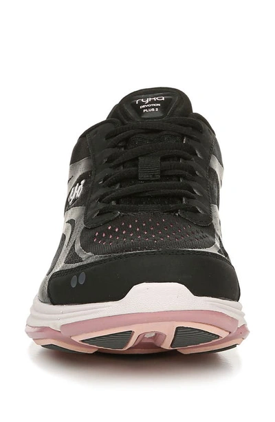 Shop Ryka Devotion Plus 2 Sneaker In Black/ Rose