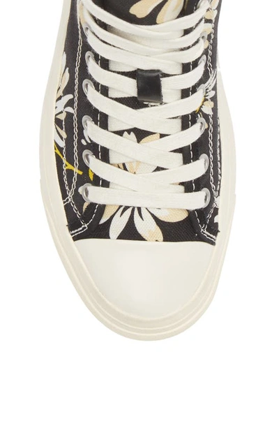 Shop R13 Kurt Daisy Print Platform High Top Sneaker