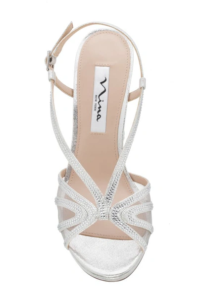 Shop Nina Barbara Sandal In Silver