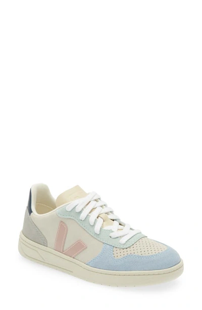 Shop Veja V-10 Sneaker In Multico Natural/ Babe