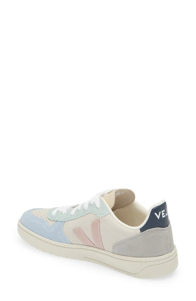 Shop Veja V-10 Sneaker In Multico Natural/ Babe