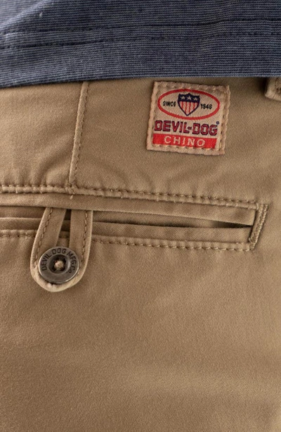 Devil-dog Dungarees Performance Twill Chinos In Rugged Tan
