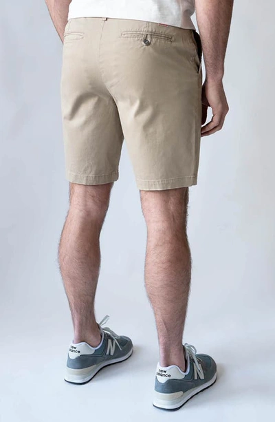 Shop Devil-dog Dungarees 9-inch Performance Stretch Chino Shorts In Rugged Tan
