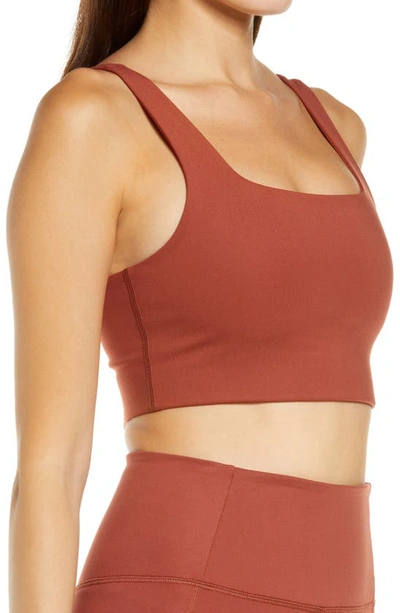 Shop Girlfriend Collective Tommy Sports Bra In Sedona