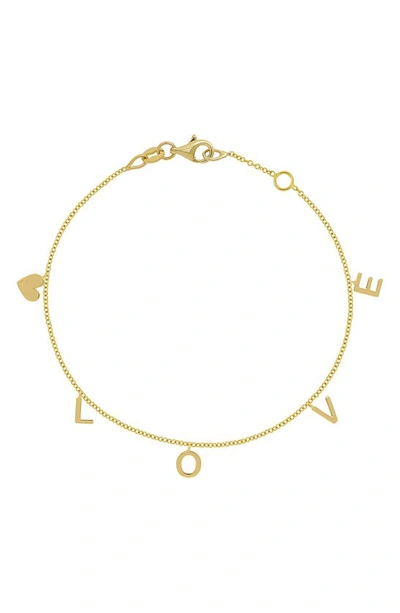 Shop Bony Levy 14k Gold Personalized Charm Bracelet In 14k Yellow Gold - 5 Charms