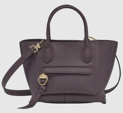 Longchamp Mailbox Aubergine Ladies 6.9 X 7.9 X 5.5 In Top Handle Bag 10103hta061 In Aubergine