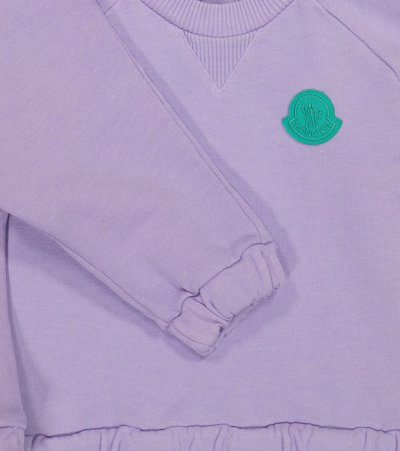 Shop Moncler Baby Sweatshirt And Sweatpants Set In Lilac