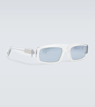 Shop Jacquemus Altù Contrast Sunglasses In Light Grey