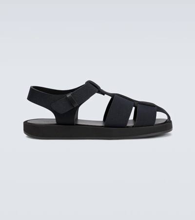 Shop The Row Fisherman Sandals In Black